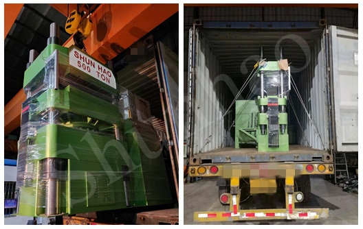 Shunhao 500 tons melamine tableware molding machine shipment