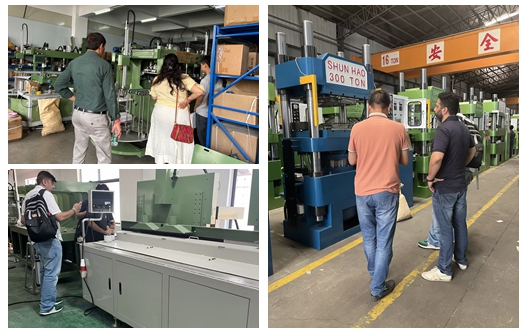 Shunhao Machines and Moulds Factory customers visit
